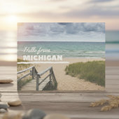 Hallo Van Michigan Beach Vibes Briefkaart