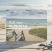 Hallo Van Michigan Beach Vibes Briefkaart