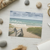 Hallo Van Michigan Beach Vibes Briefkaart