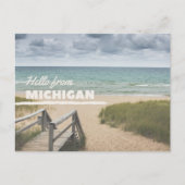 Hallo Van Michigan Beach Vibes Briefkaart (Voorkant)