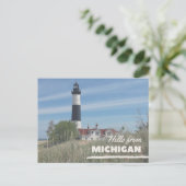 Hallo Van Michigan Briefkaart (Staand voorkant)