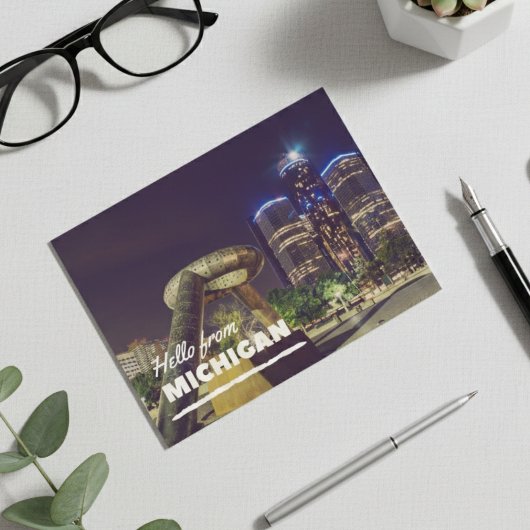 Hallo Van Michigan Briefkaart