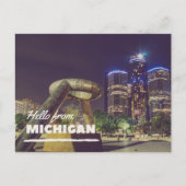 Hallo Van Michigan Briefkaart (Voorkant)