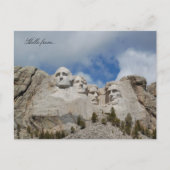 hallo van... Mount Rushmore Briefkaart (Voorkant)