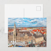 Hallo Van München, Duitsland Briefkaart (Voorkant / Achterkant)