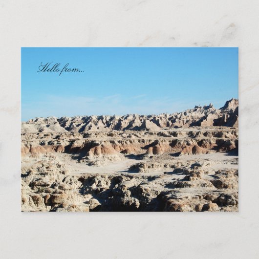 hallo van... Nationaal Park Badlands Briefkaart (Voorkant)