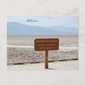 hallo van... Nationaal park Death Valley Briefkaart (Voorkant)