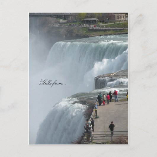 hallo van... Niagara Herfsten ny canada Briefkaart (Voorkant)