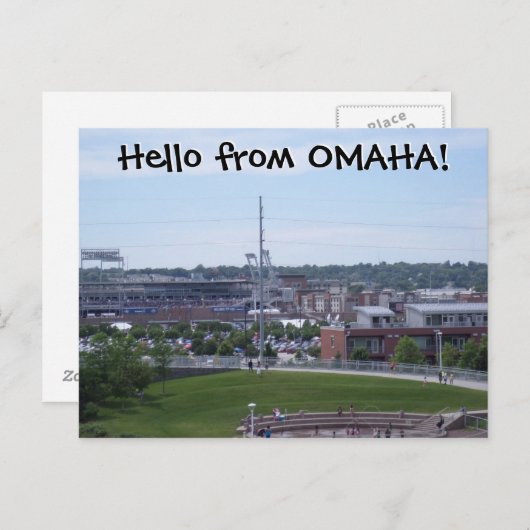 hallo van OMAHA! Briefkaart (Voorkant / Achterkant)