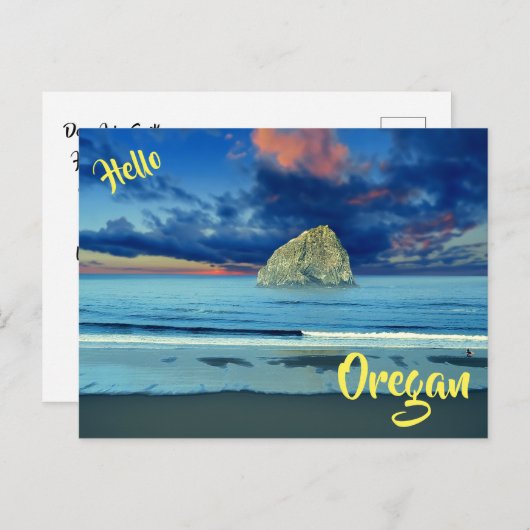 Hallo van Oregan reizen briefkaart (Voorkant / Achterkant)