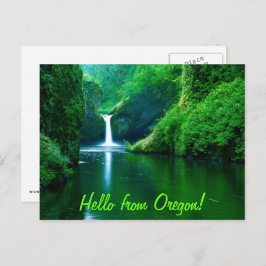 Hallo - van Oregon Briefkaart (Voorkant / Achterkant)