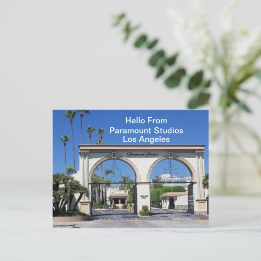 hallo van     Paramount StudiosPostcard Briefkaart (Staand voorkant)