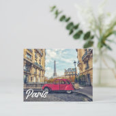 Hallo Van Parijs, Frankrijk Briefkaart (Staand voorkant)