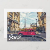 Hallo Van Parijs, Frankrijk Briefkaart (Voorkant / Achterkant)