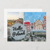 Hallo Van Polen Briefkaart (Voorkant / Achterkant)