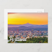 Hallo Van Portland, Oregon Briefkaart (Voorkant / Achterkant)