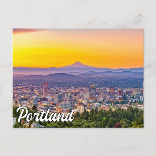 Hallo Van Portland, Oregon Briefkaart (Voorkant)