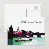 hallo van Praha txt Briefkaart (Voorkant / Achterkant)