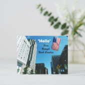 "HALLO" VAN RALIEGH briefkaart (Staand voorkant)