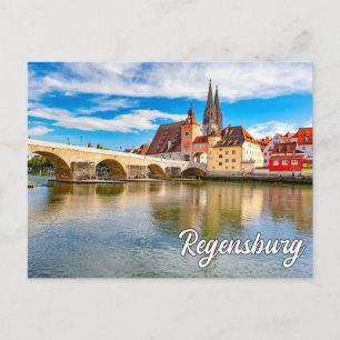 Hallo Van Regensburg, Duitsland Briefkaart