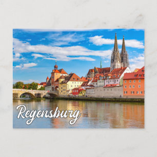 Hallo Van Regensburg, Duitsland Briefkaart