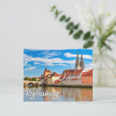 Hallo Van Regensburg, Duitsland Briefkaart (Staand voorkant)