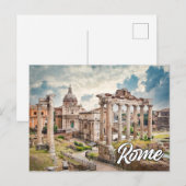 Hallo Van Rome, Italië Briefkaart (Voorkant / Achterkant)