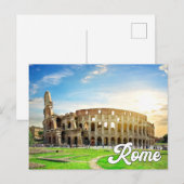 Hallo Van Rome, Italië Briefkaart (Voorkant / Achterkant)