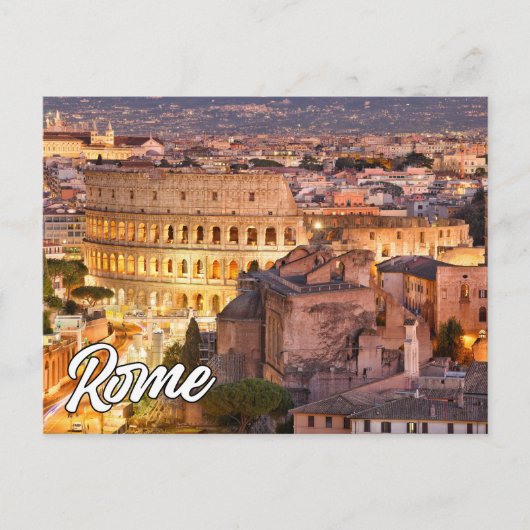 Hallo Van Rome, Italië Briefkaart (Voorkant)