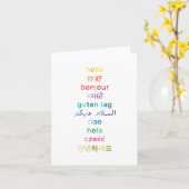 "Hallo" van rond de wereld - de kaarten van de (Gele Bloem)