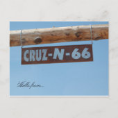 hallo van... Rt. 66 Briefkaart (Voorkant)