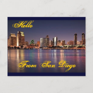 hallo van San Diego Post Card Briefkaart
