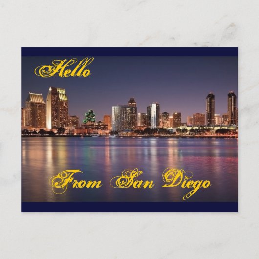 hallo van San Diego Post Card Briefkaart (Voorkant)