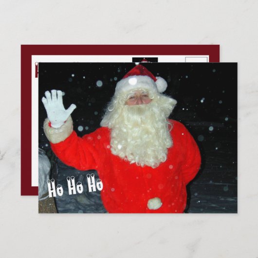 hallo van Santa Briefkaart (Voorkant / Achterkant)