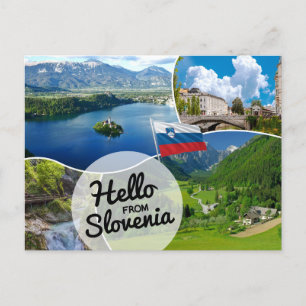 Hallo Van Slovenië Briefkaart