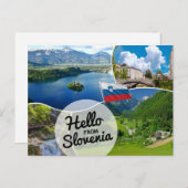 Hallo Van Slovenië Briefkaart (Voorkant / Achterkant)