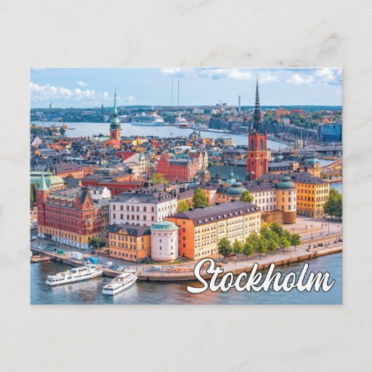 Hallo Van Stockholm, Zweden Briefkaart (Voorkant)