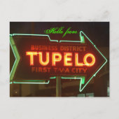 hallo van Tupelo! Briefkaart (Voorkant)