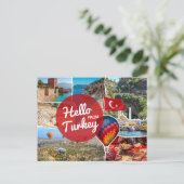 Hallo van Turkije Briefkaart (Staand voorkant)
