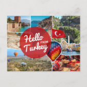 Hallo van Turkije Briefkaart (Voorkant)