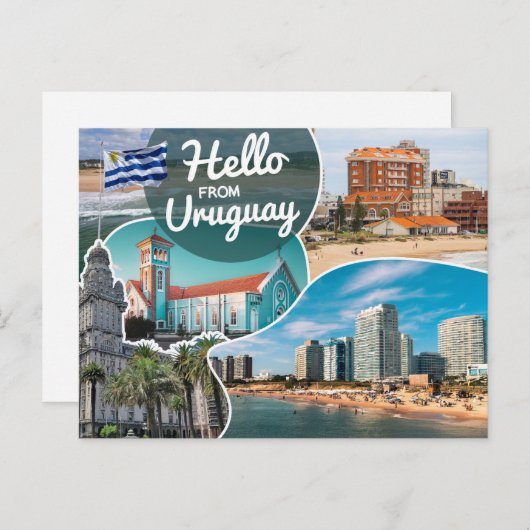 Hallo Van Uruguay Briefkaart (Voorkant / Achterkant)
