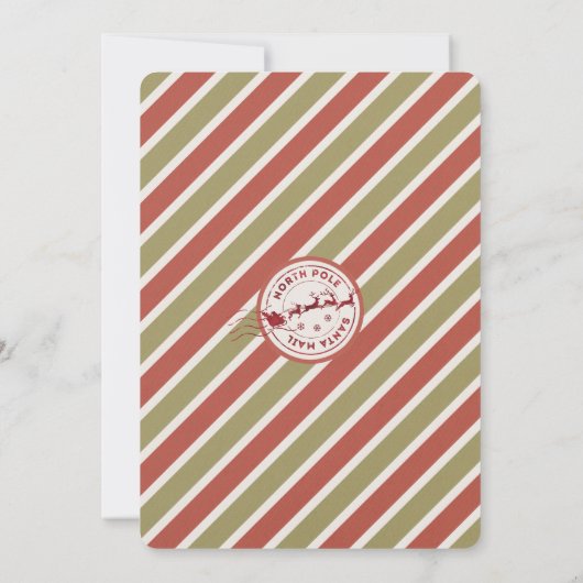 hallo van uw Elf, Letter Notecard Kaart (Achterkant)