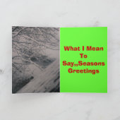 Hallo Van zout en peper Feestdagen Kaart (Binnen)