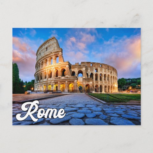 Hallo Vanuit de historische stad Rome, Italië Briefkaart (Voorkant)