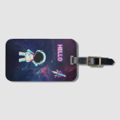 Hallo Vanuit de ruimte. Bagagelabel (Voorkant (horizontaal))