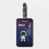 Hallo Vanuit de ruimte. Bagagelabel (Achterkant verticaal)