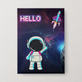 Hallo Vanuit de ruimte, Button (Voorkant)