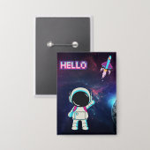 Hallo Vanuit de ruimte, Button (Voorkant / Achterkant)