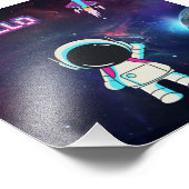 hallo "Vanuit de ruimte" Foto Afdruk (Hoek)