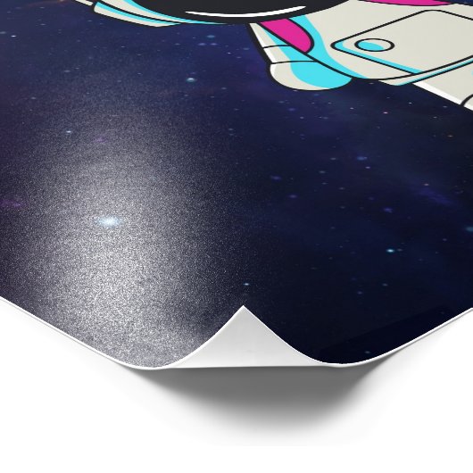 hallo "Vanuit de ruimte" Foto Afdruk (Hoek)